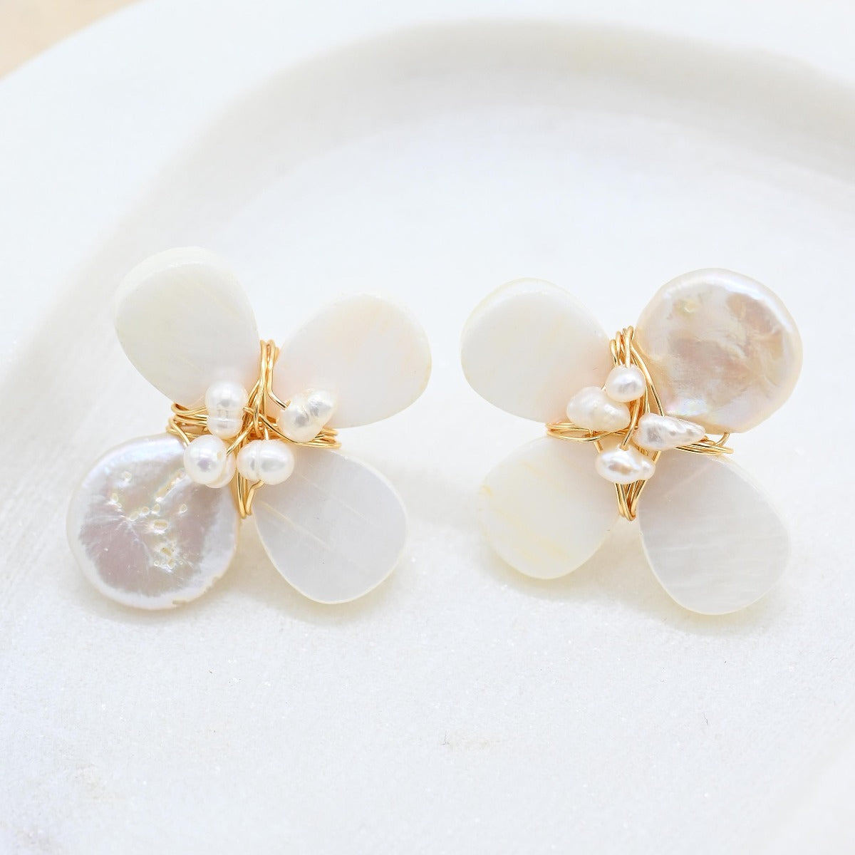 Pearl Flower Earring