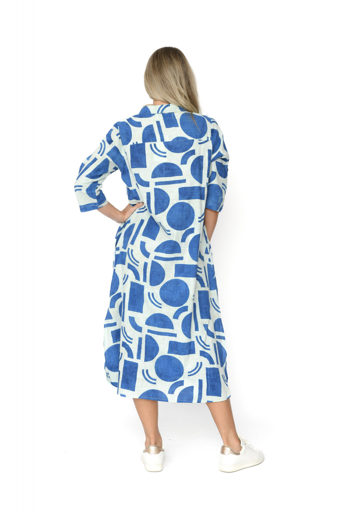 Sofia Shirt Dress Simple Blue
