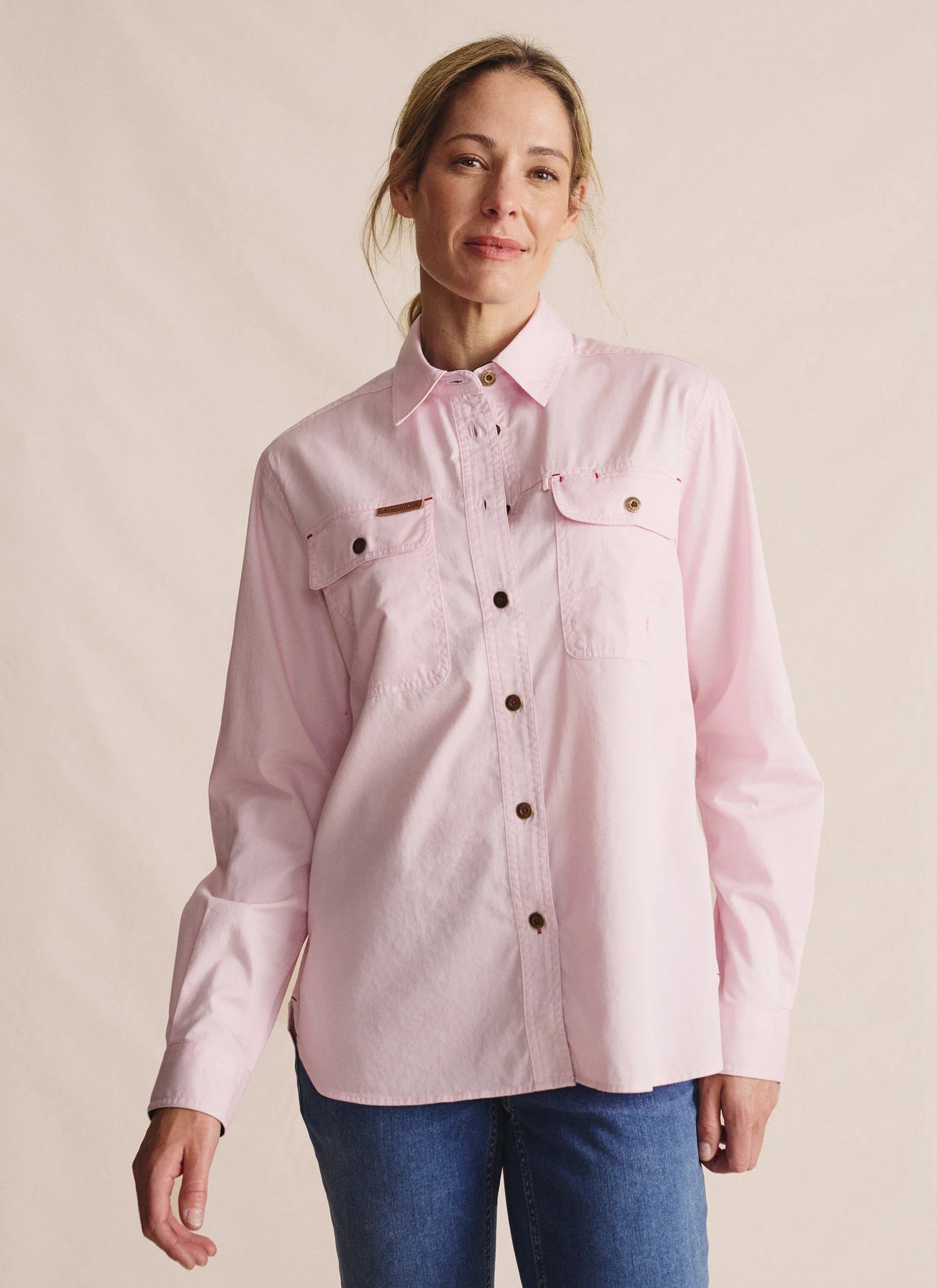 Spencer Full Placket pale pink