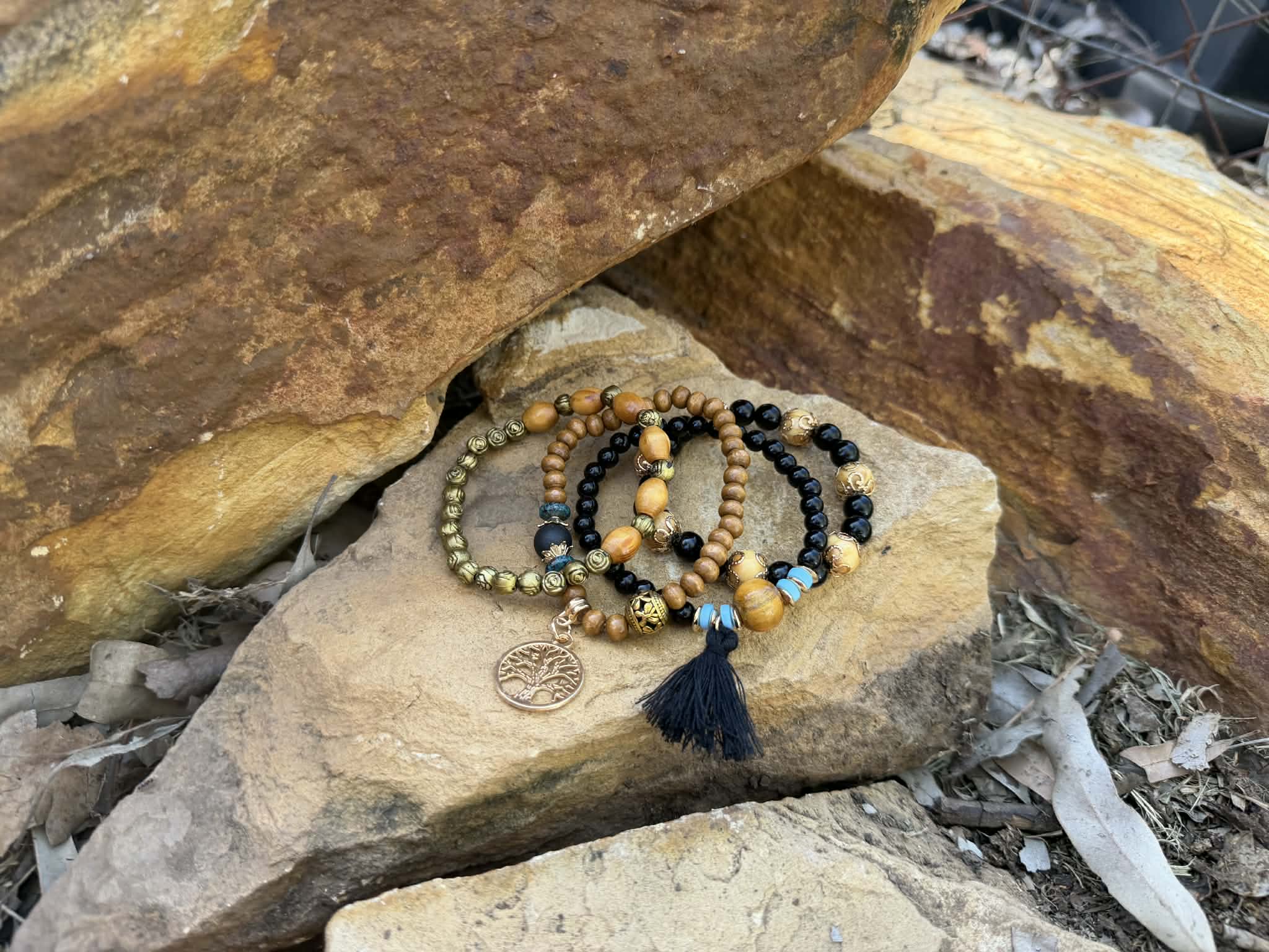 Black Tree of Life Bracelet