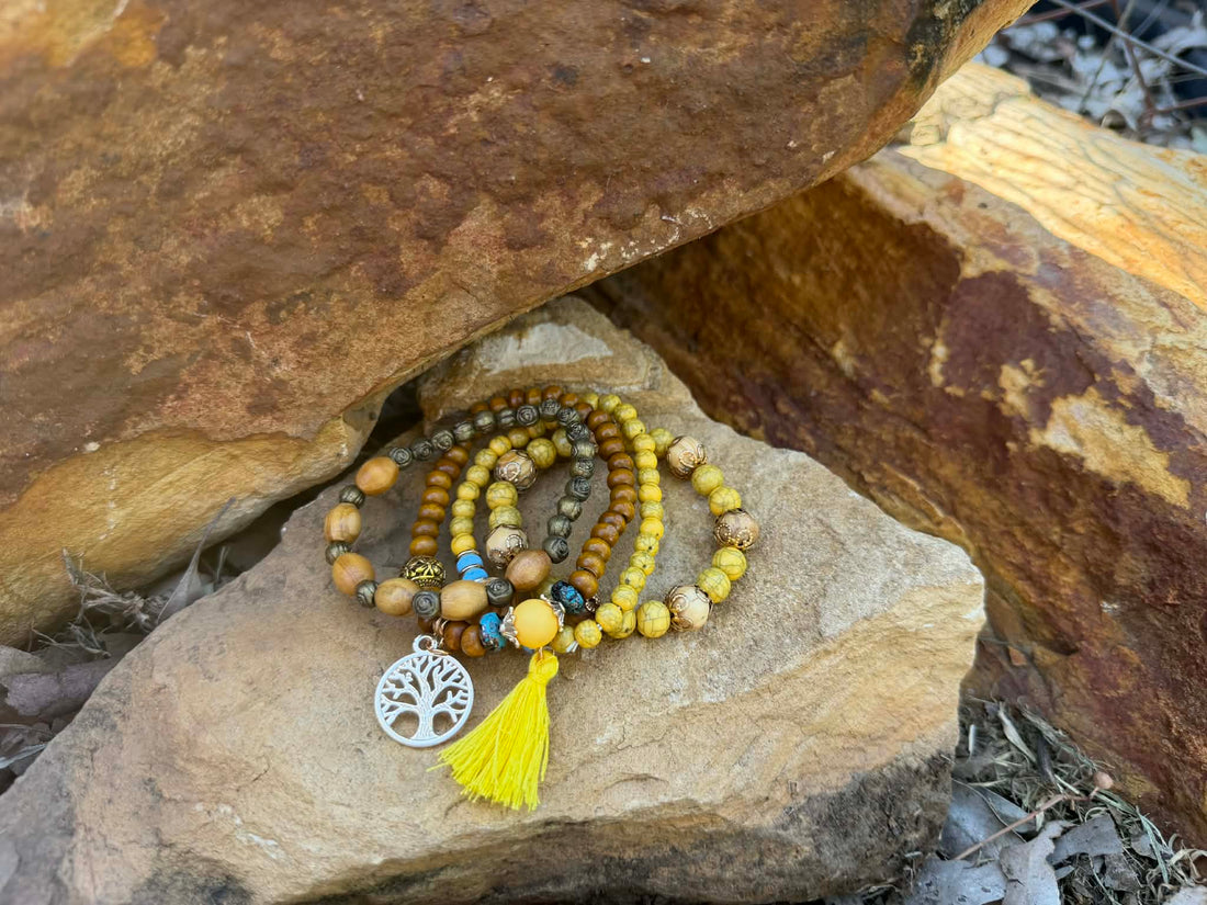 Yellow Tree of Life Bracelet