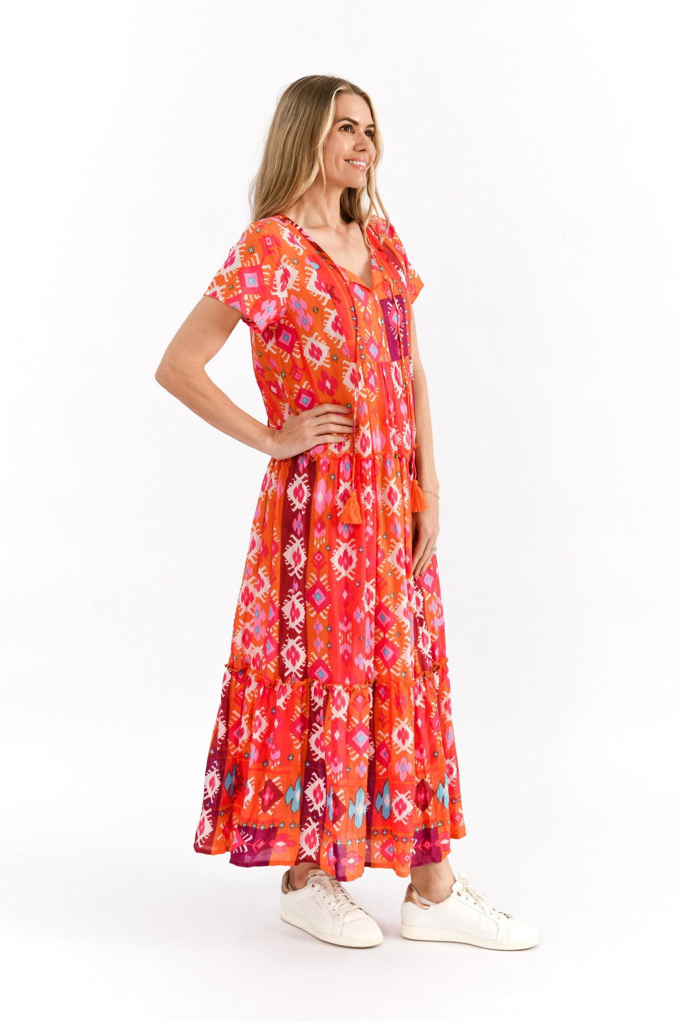 Zola V Neck Maxi Dress