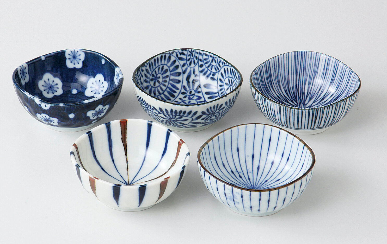 Aizomekoubou 5 bowl set