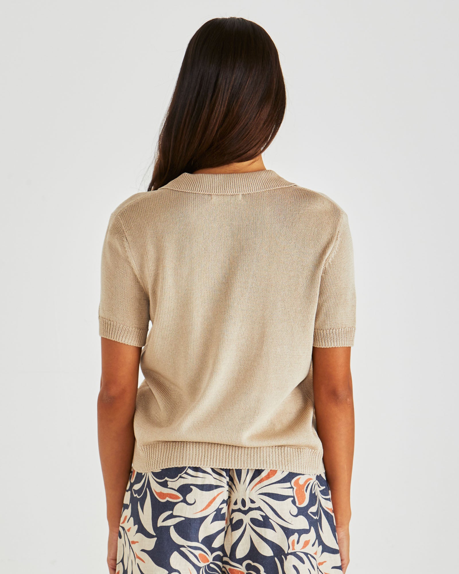 Abbie Knit Polo neutral