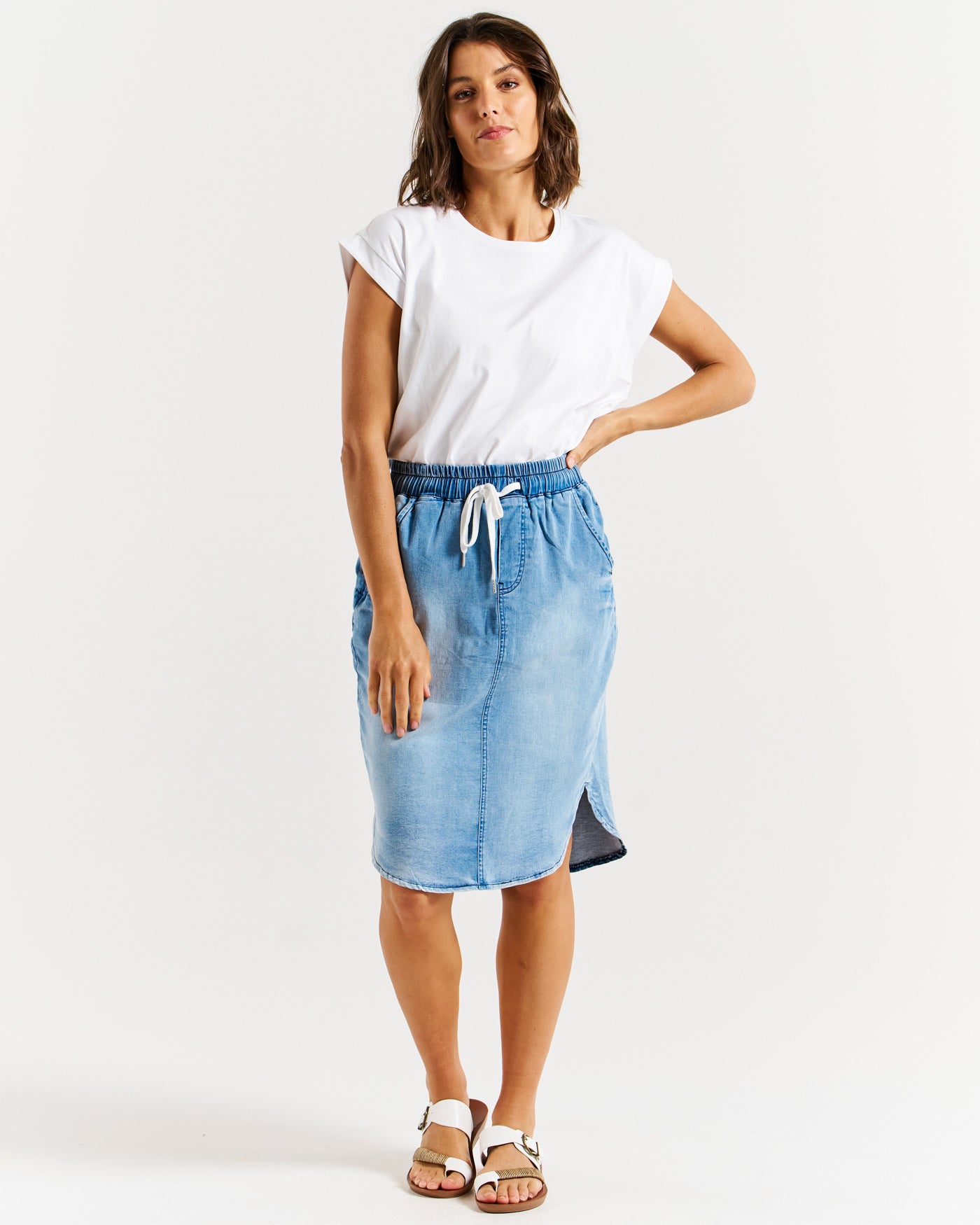 Alina Denim Skirt Denim