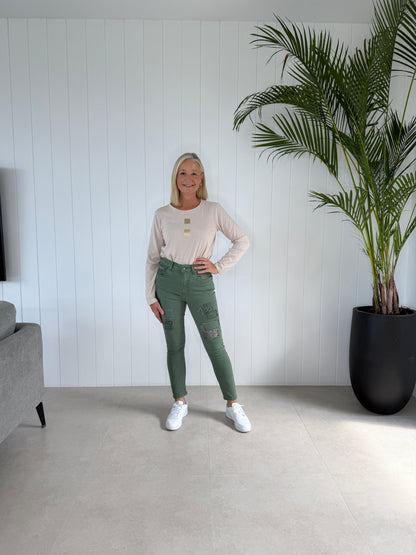All that jazz jean - khaki