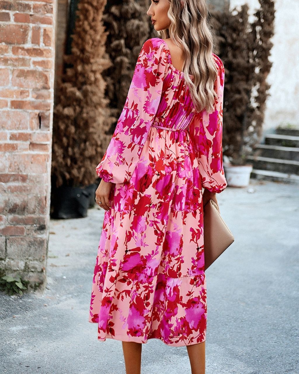 April Floral Midi dress