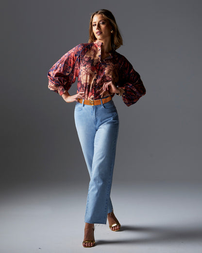 Berry Kiss Blouse floral