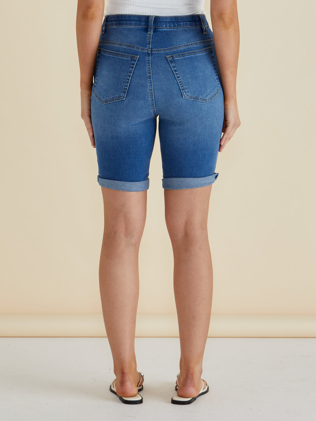 Bonnie Bermuda denim short indigo