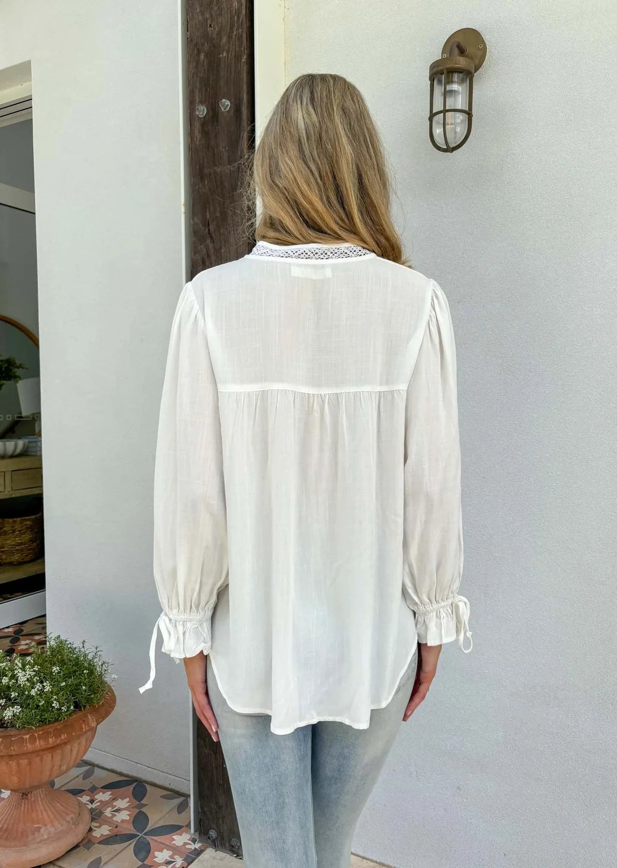 Bowie blouse white