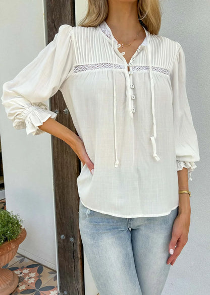 Bowie blouse white