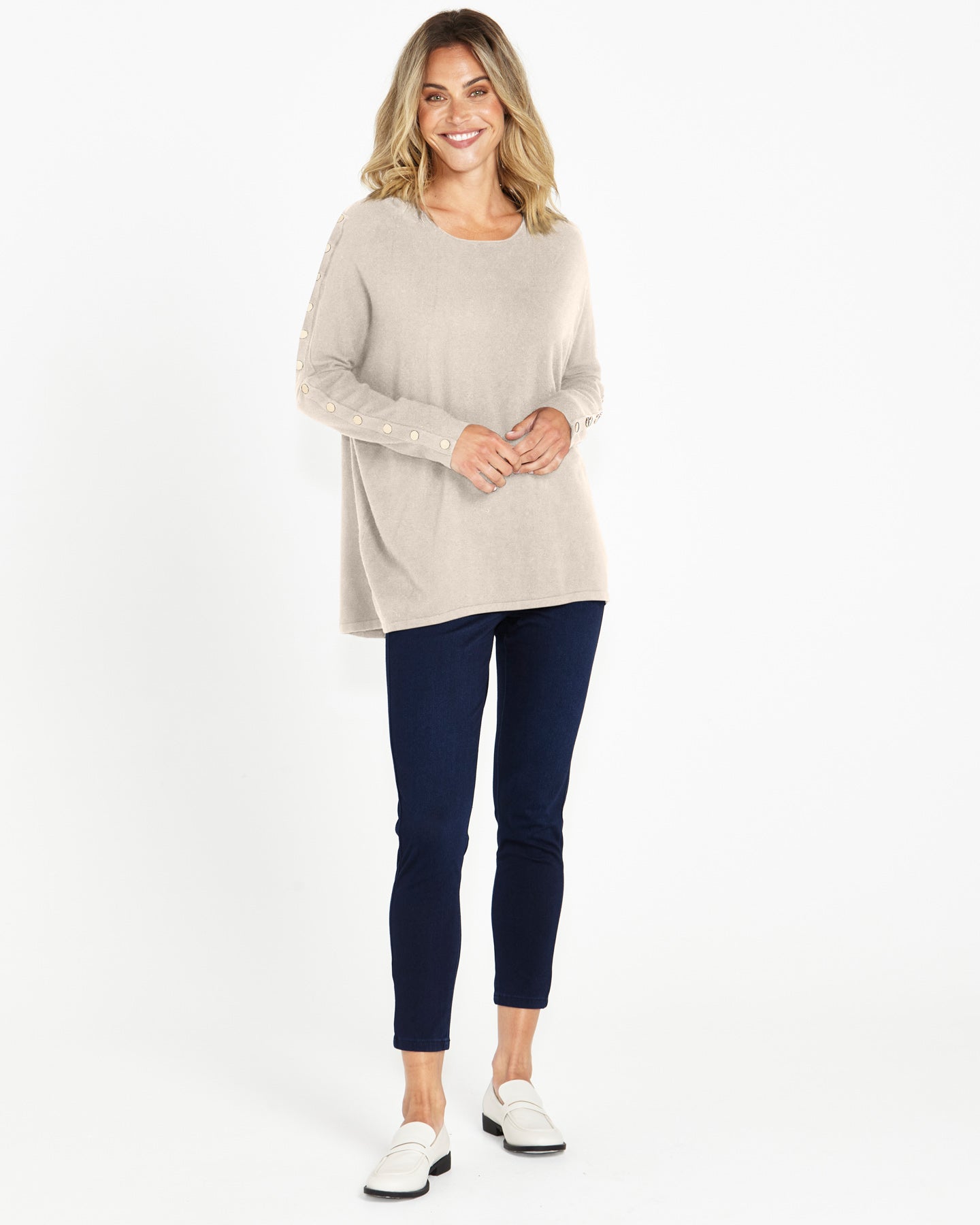 Bronte Knit top wheat