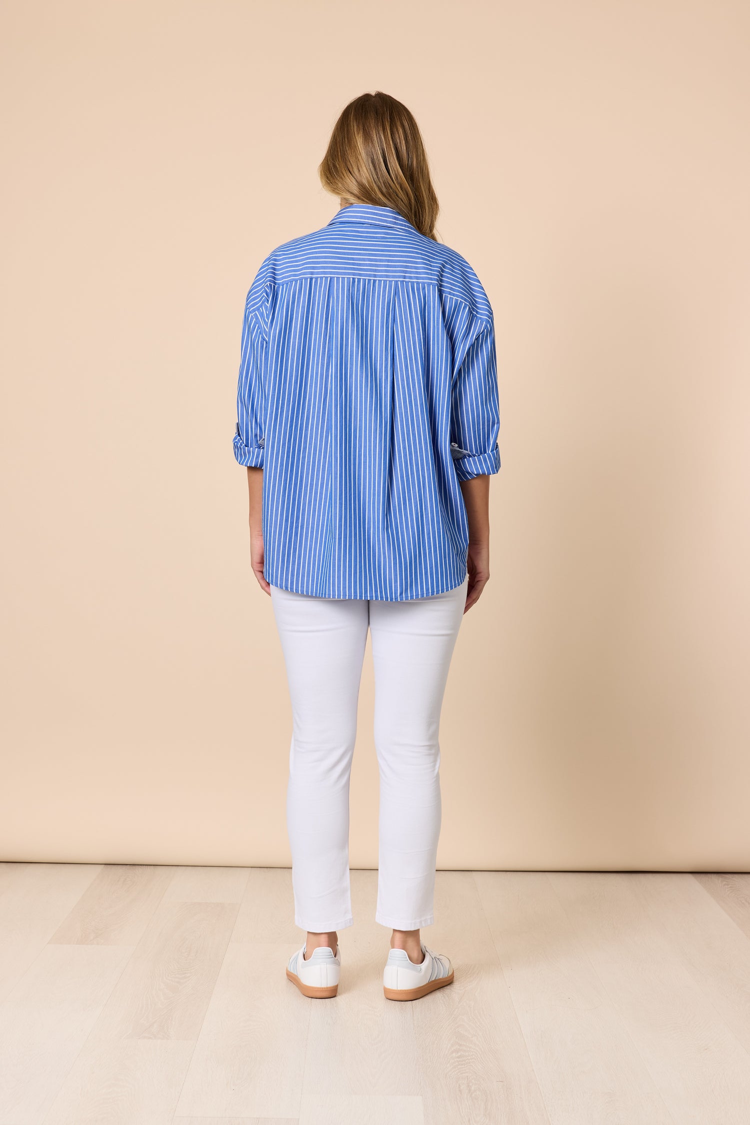 Cabo Striped Shirt Blue/White