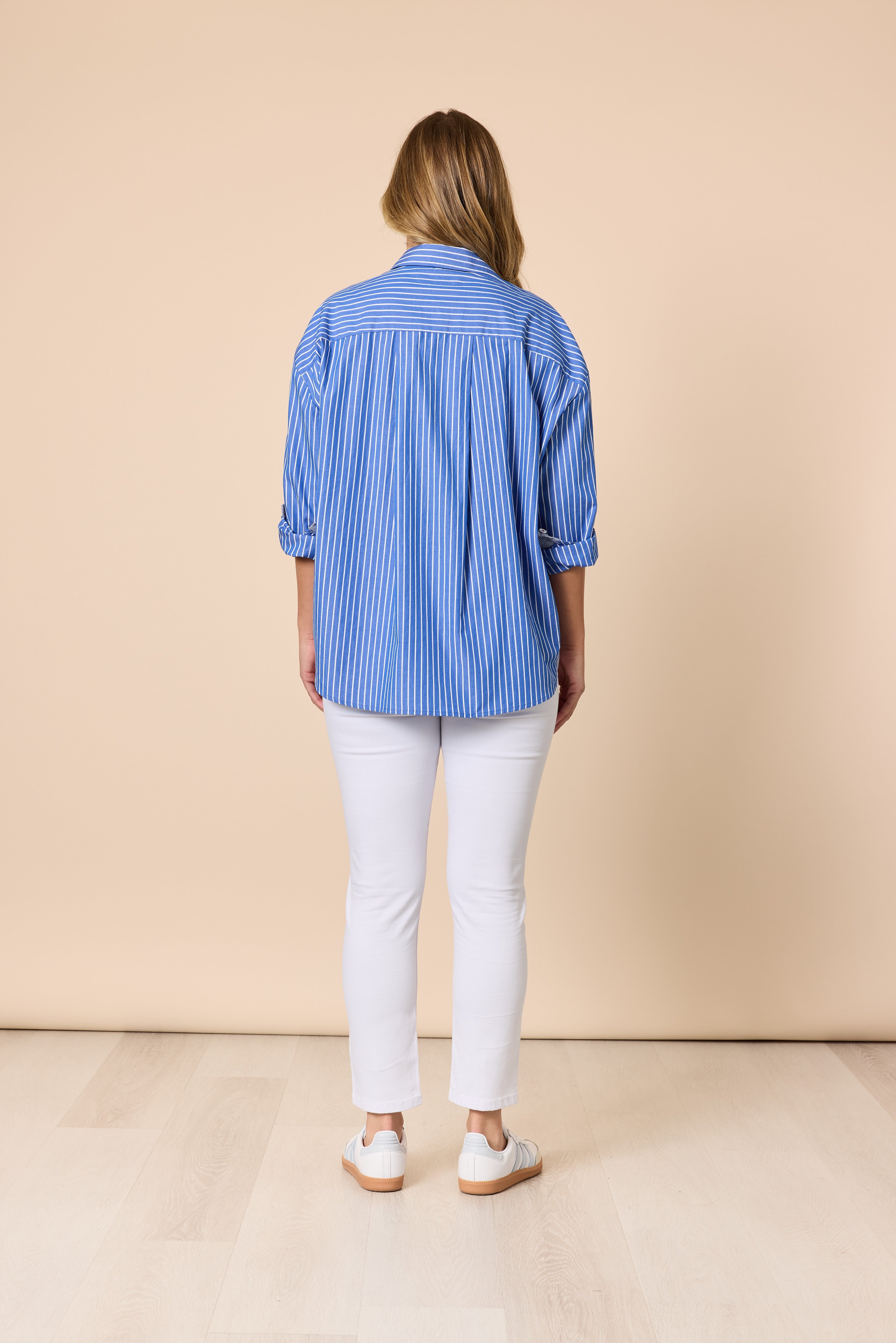 Cabo Striped Shirt Blue/White