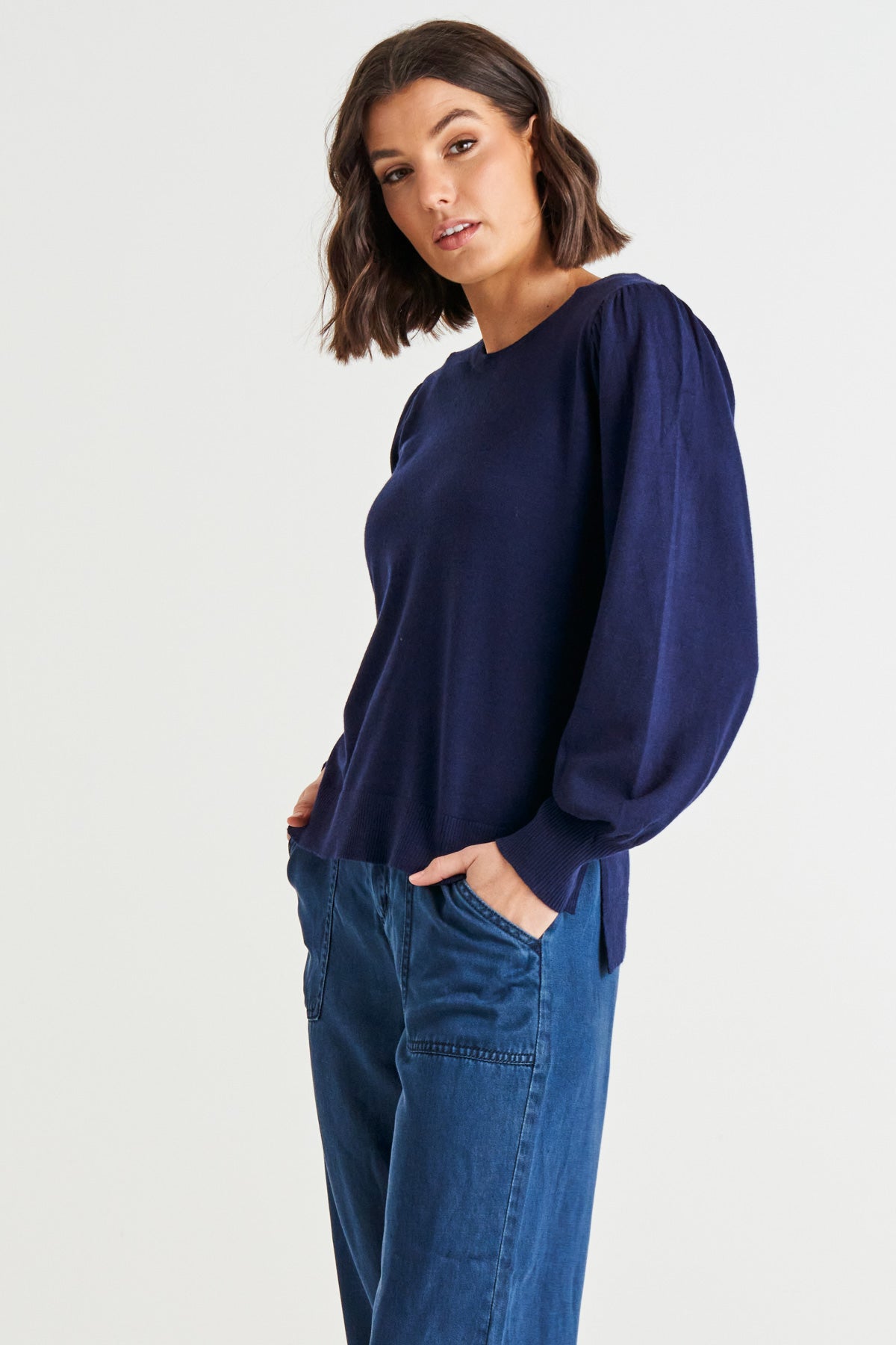 Charlotte Knit jumper blue