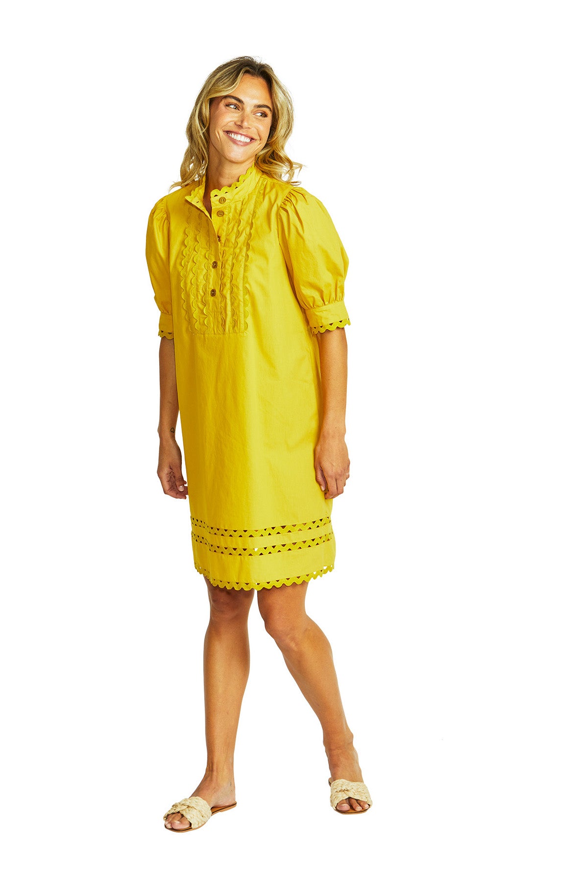 Charlotte Ricrac Dress honey