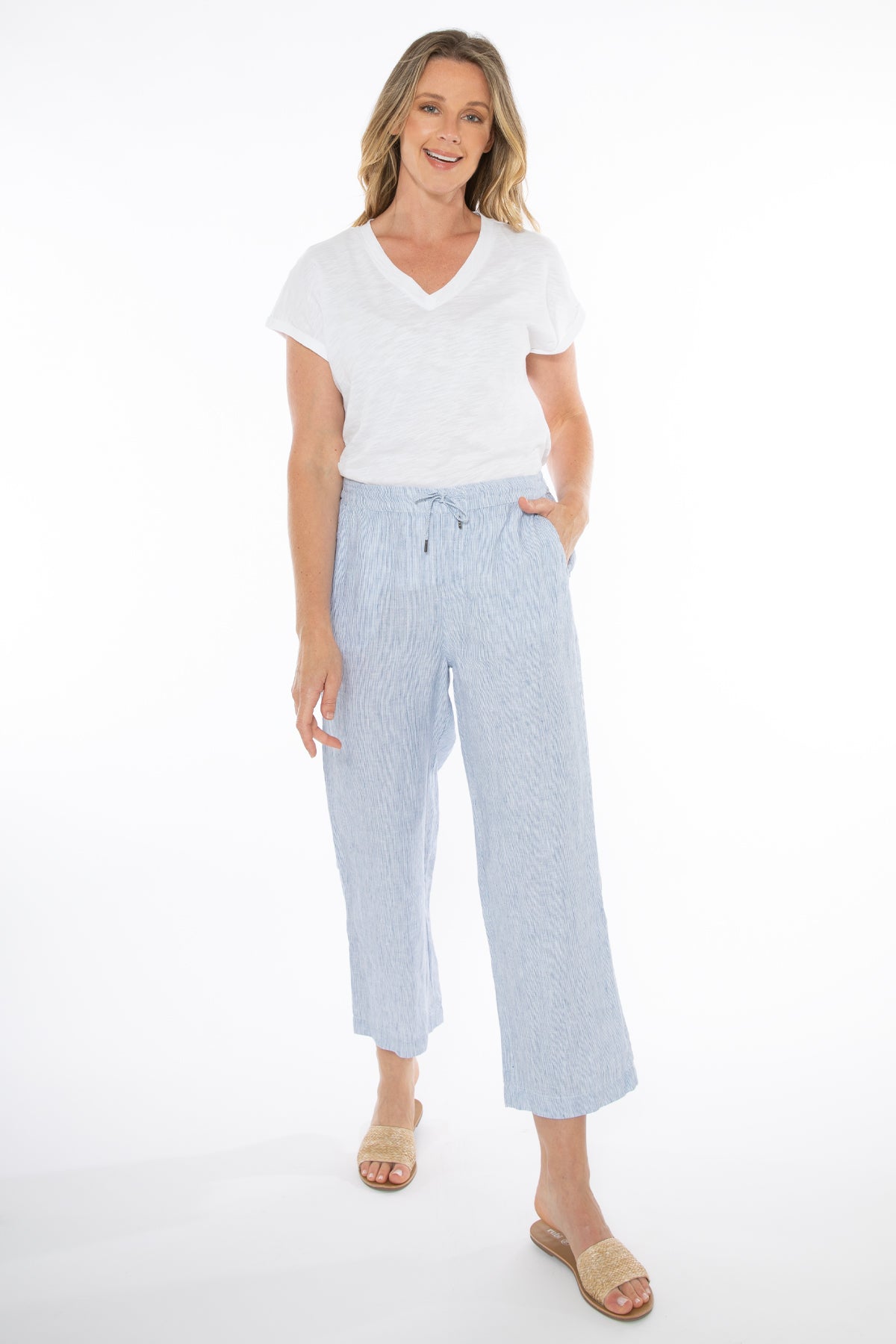 Core stripe pant Denim