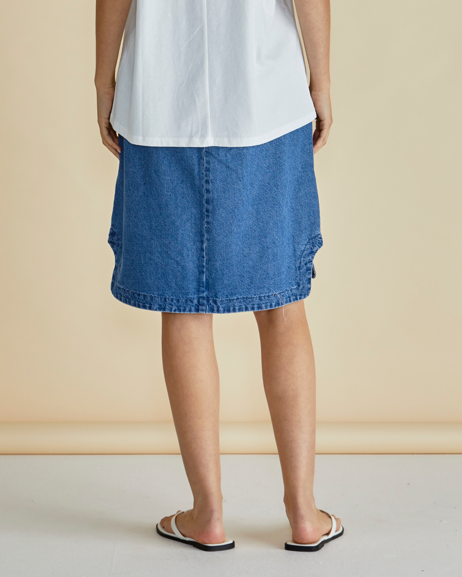 Dara denim skirt - vintage blue