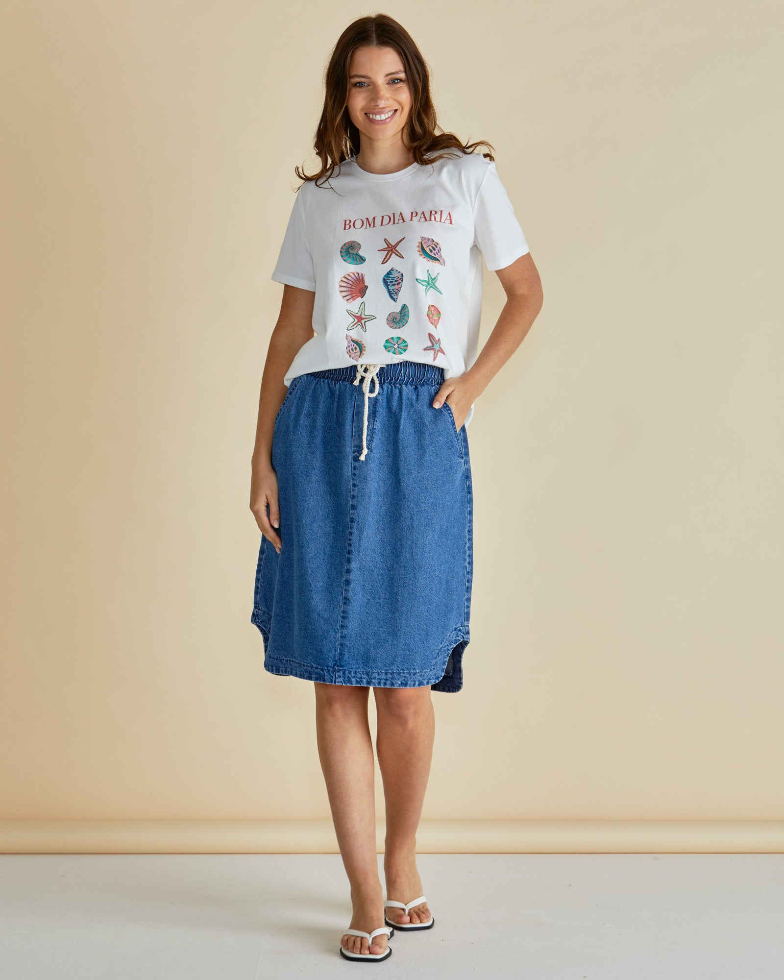 Dara denim skirt - vintage blue