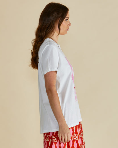 Ellia crew tee- Sardinia print