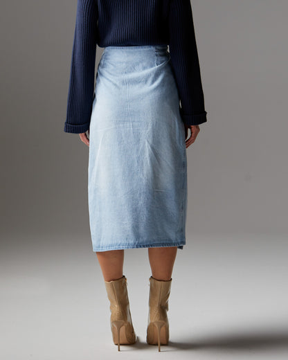 Flight Bleach Wash Denim skirt