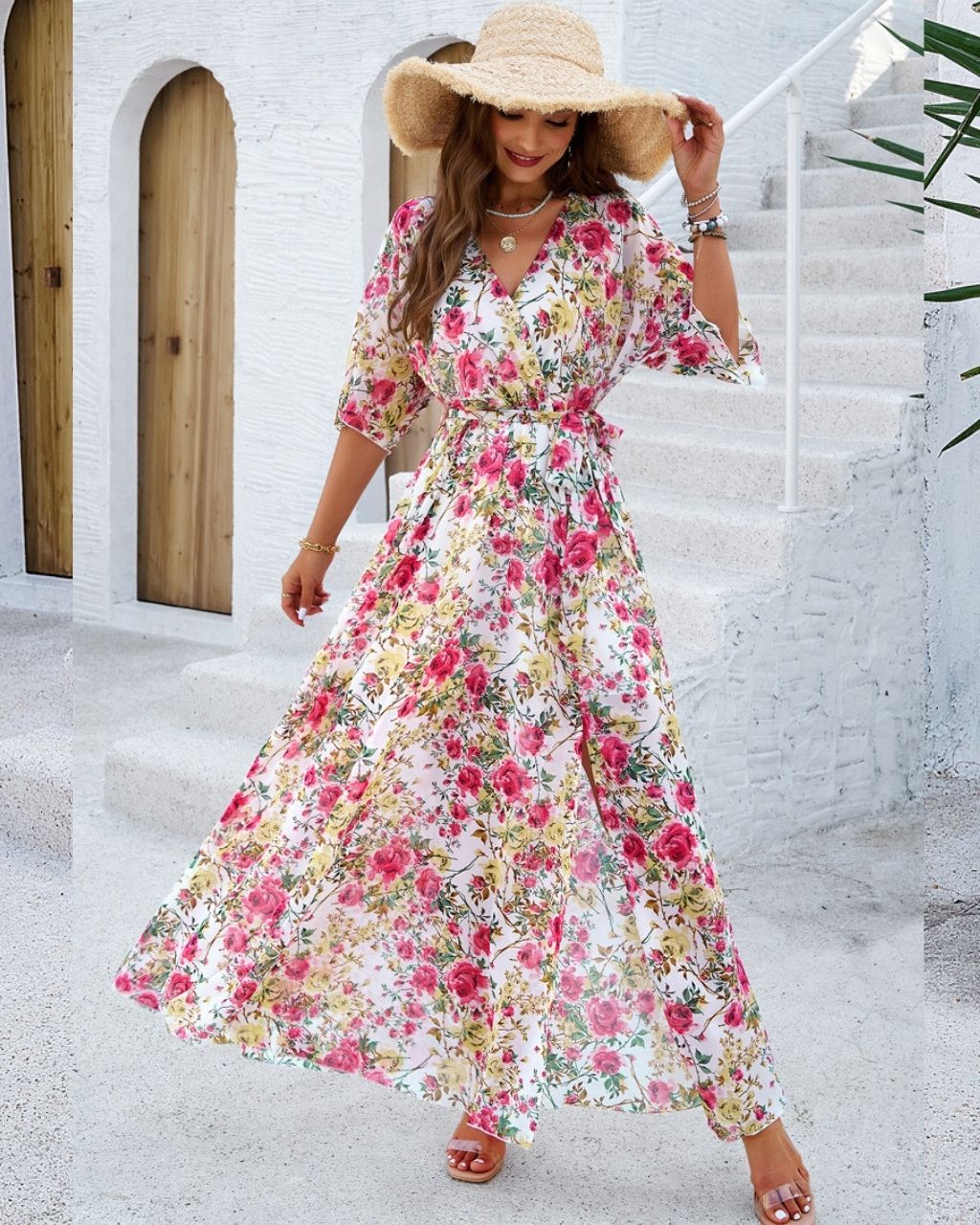 Flora Floral Midi dress