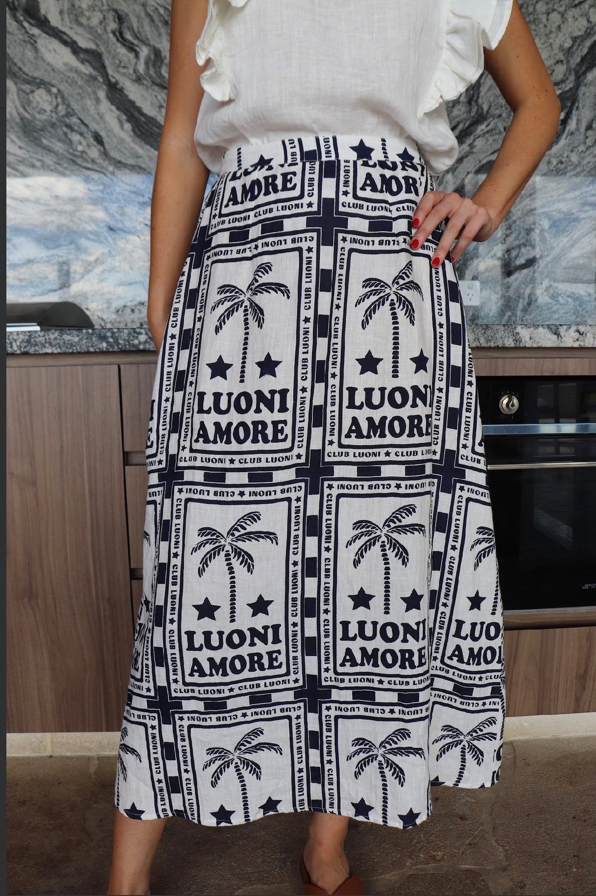 Voila Skirt navy luoni amore