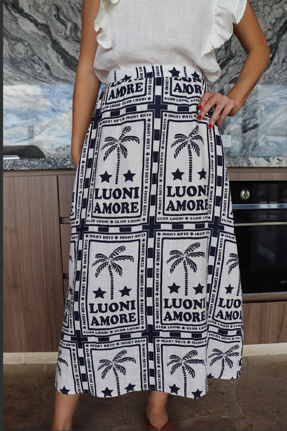 Voila Skirt navy luoni amore