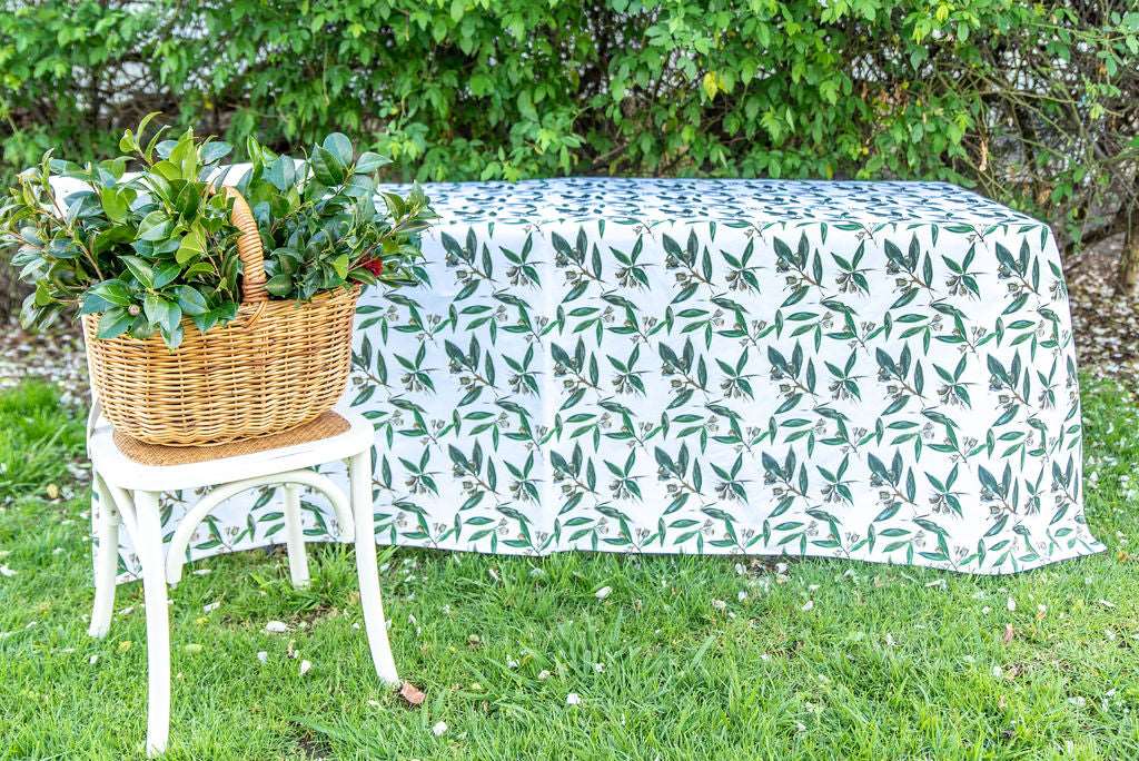 Gum leaf tablecloth 2.5m x 1.5m