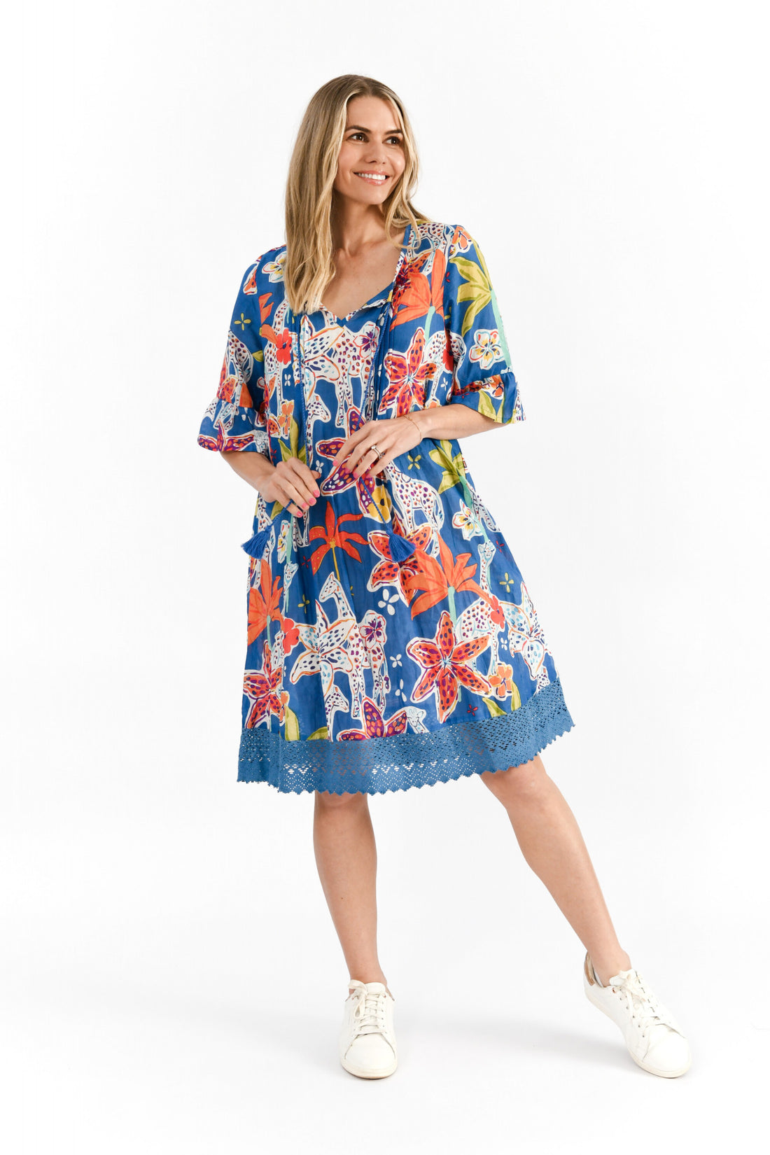 Hannah Tunic Boho Short Sleeve