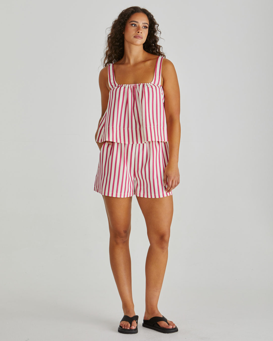 Henri shorts- pink stripe