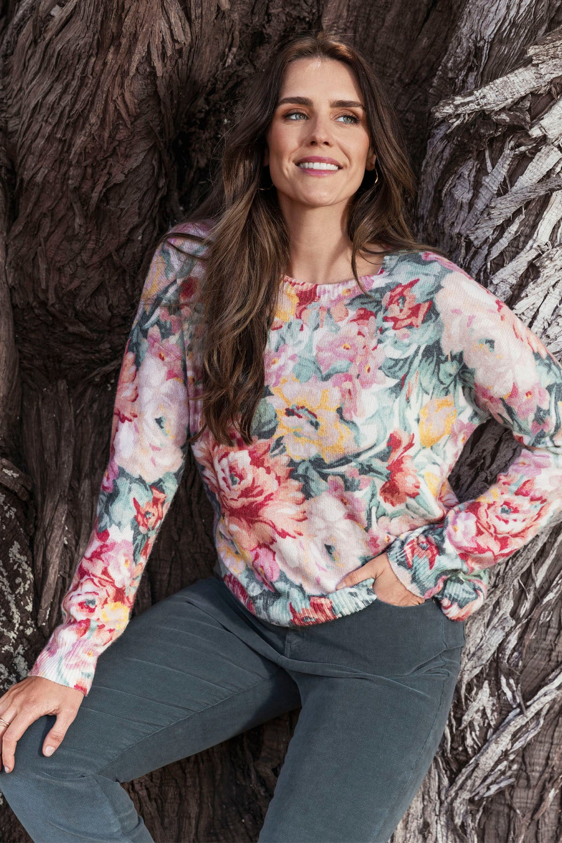 Rose Tapestry Pullover