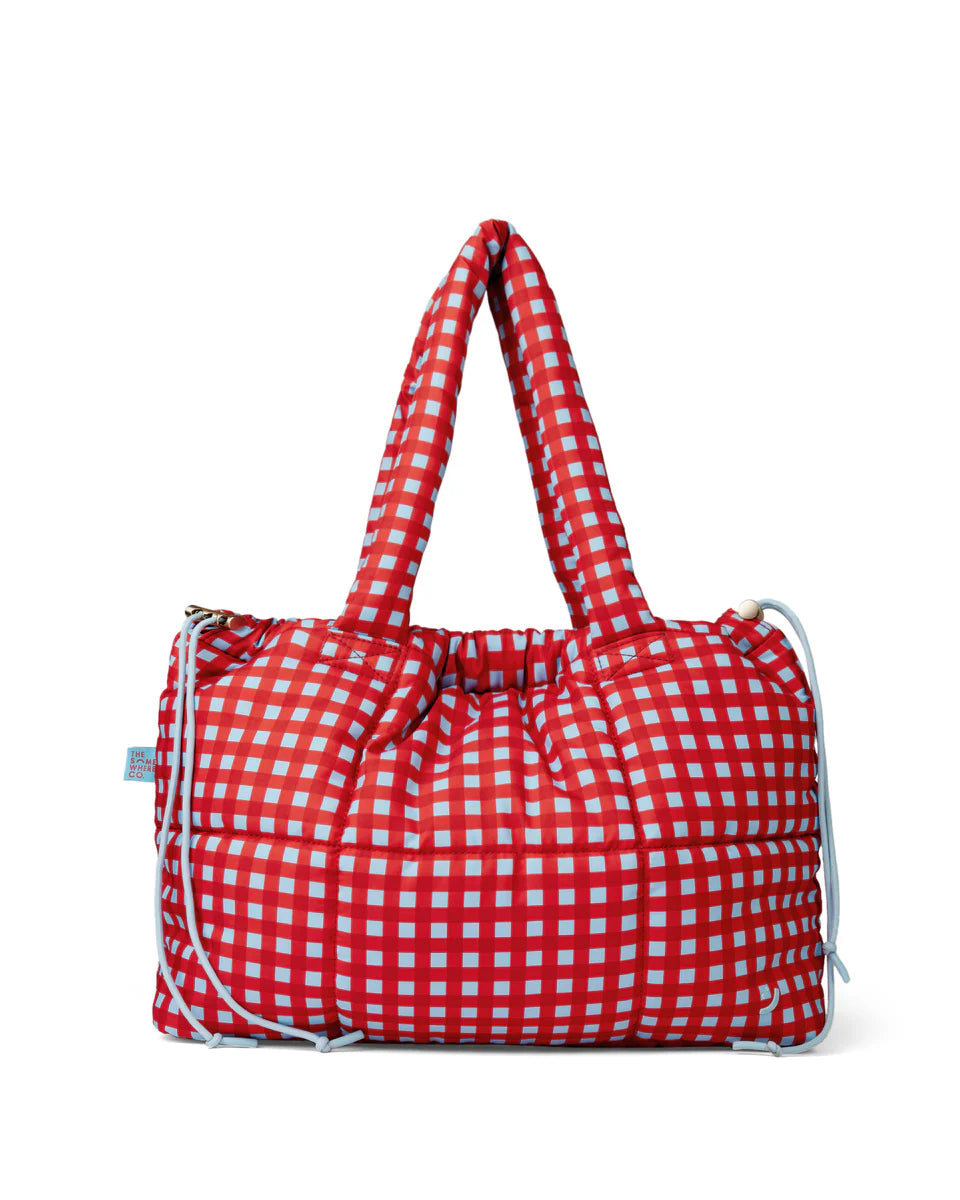 Raspberry Crush Marshmallow Midi Tote