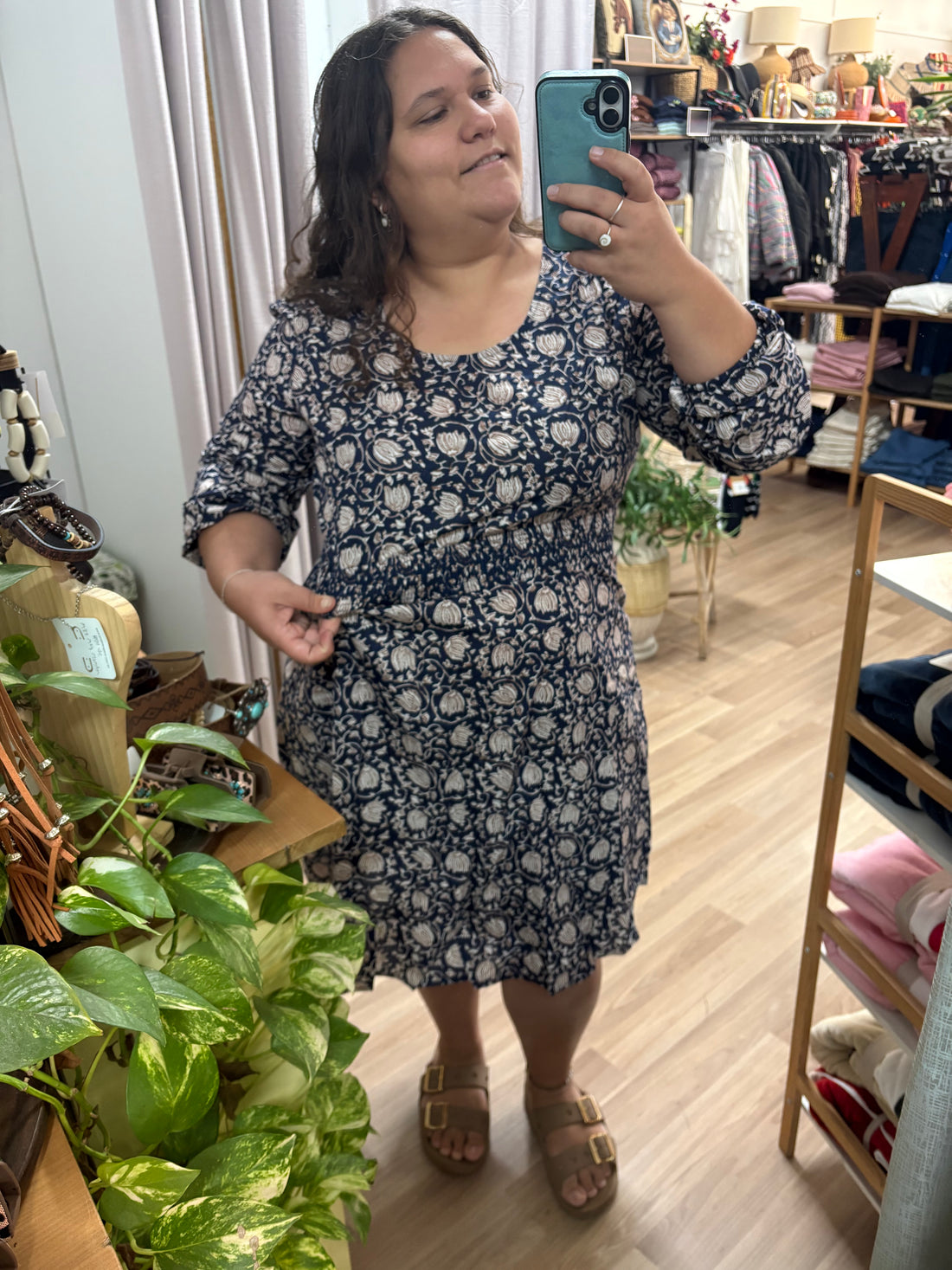 Ruby dress- Lotus print