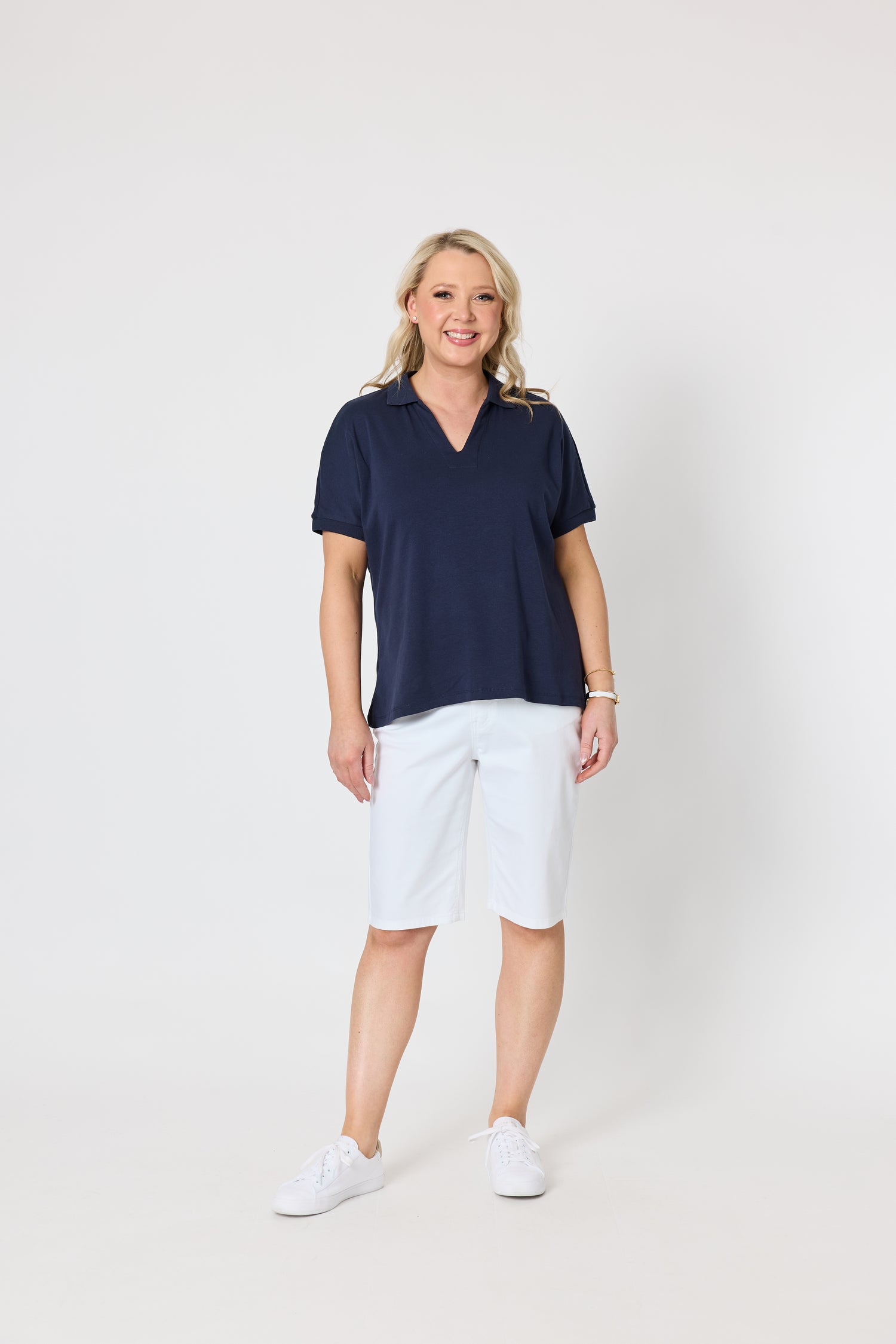Fairway Polo Top - Navy
