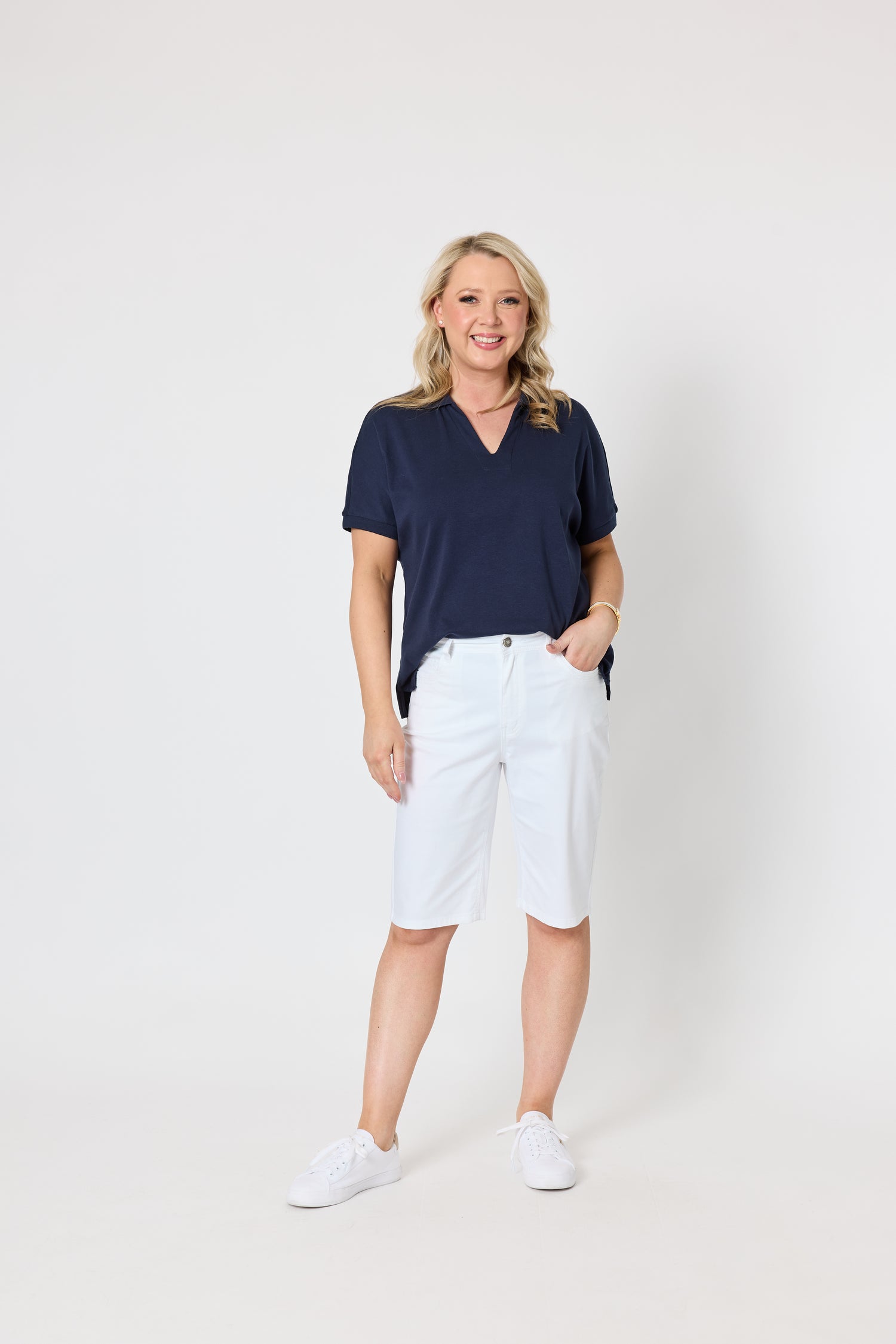 Fairway Polo Top - Navy