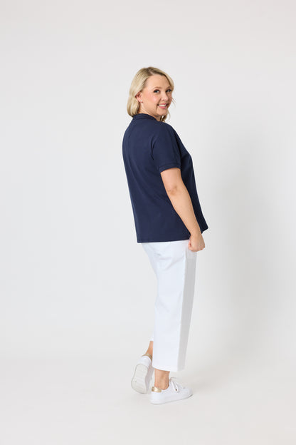 Fairway Polo Top - Navy