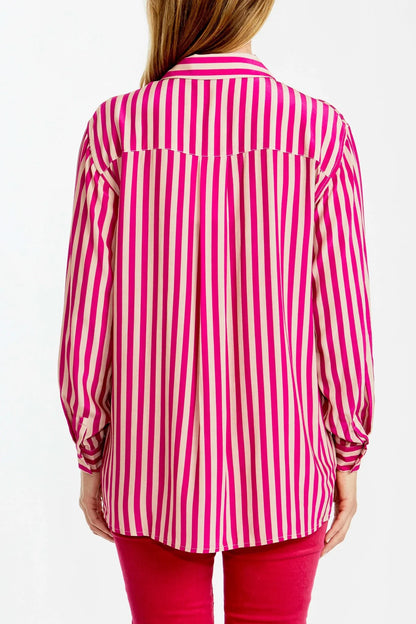 Stripe shirt Fuschia/Blush P565316