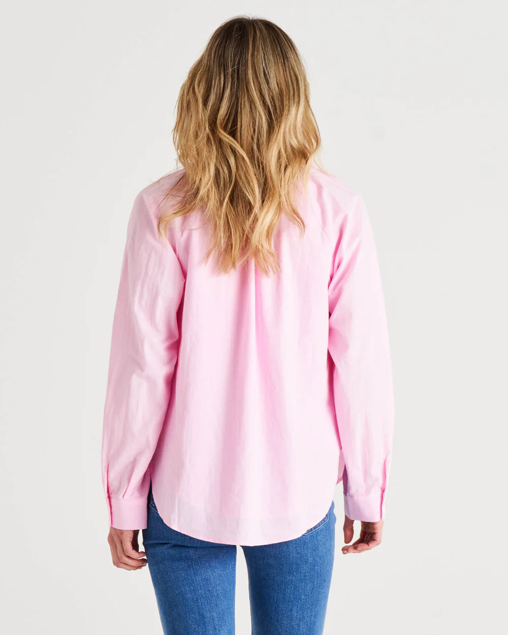 Jackie cotton blouse blush pink