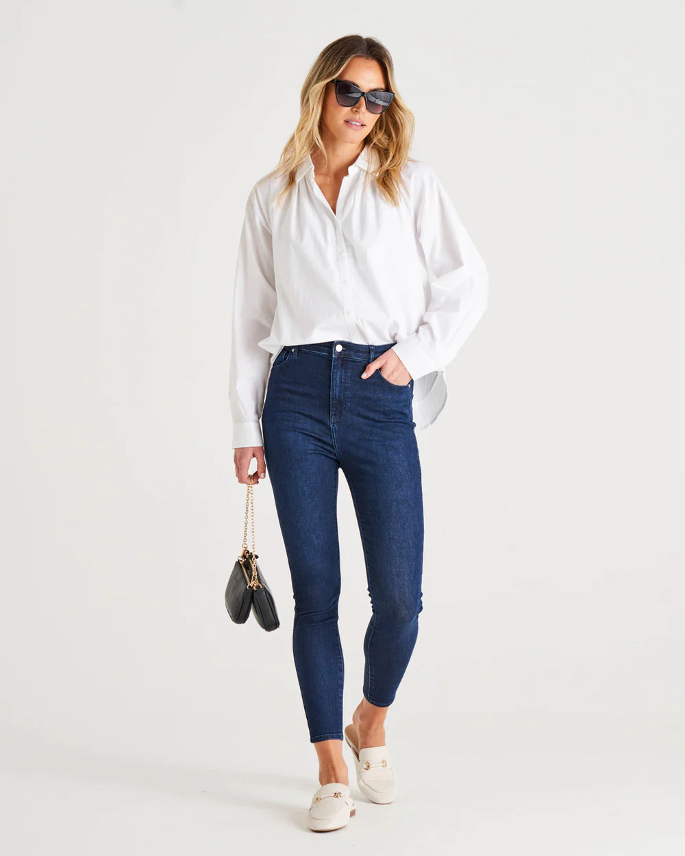 Jackie cotton blouse white