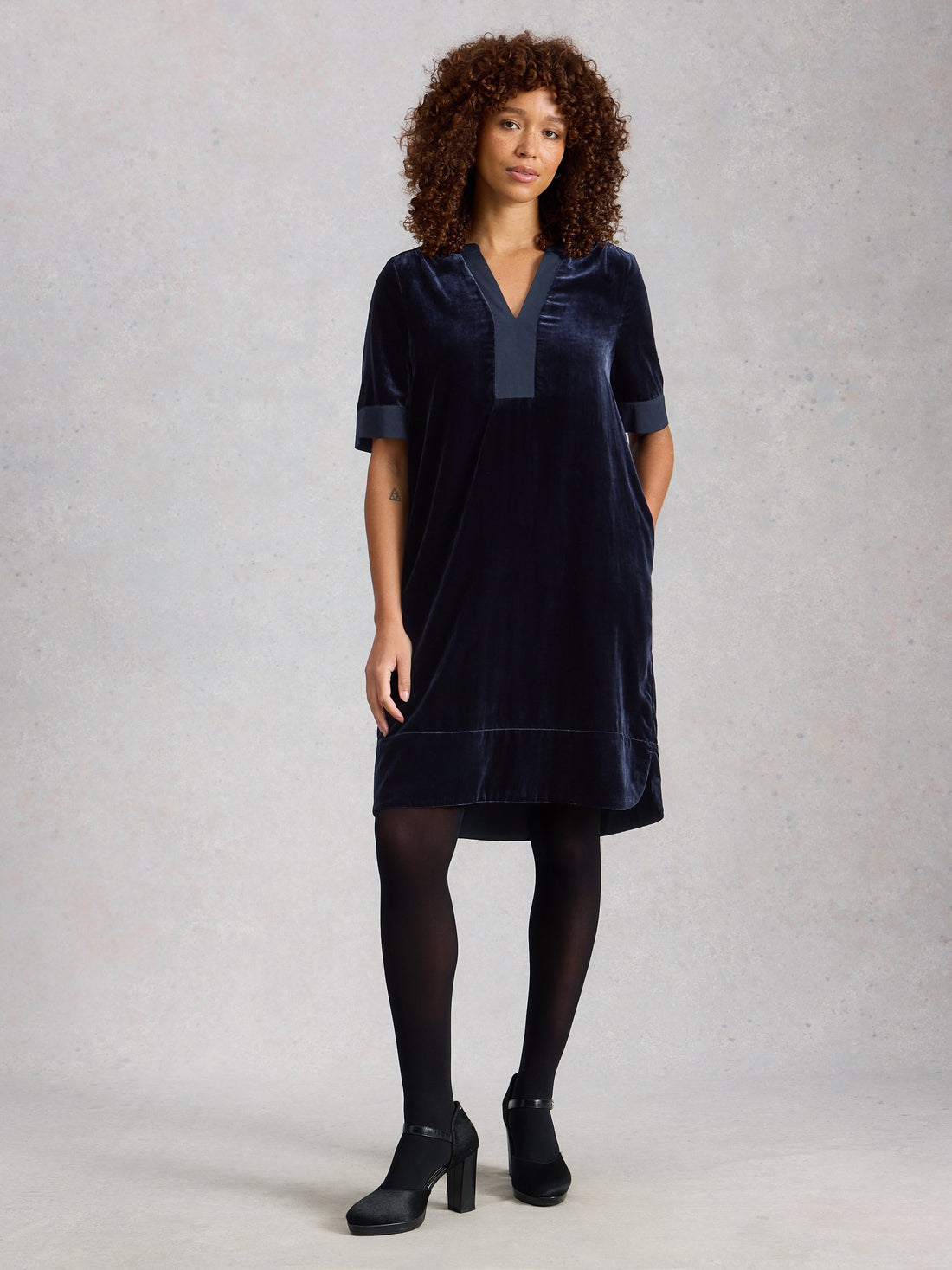 June Velvet Dress