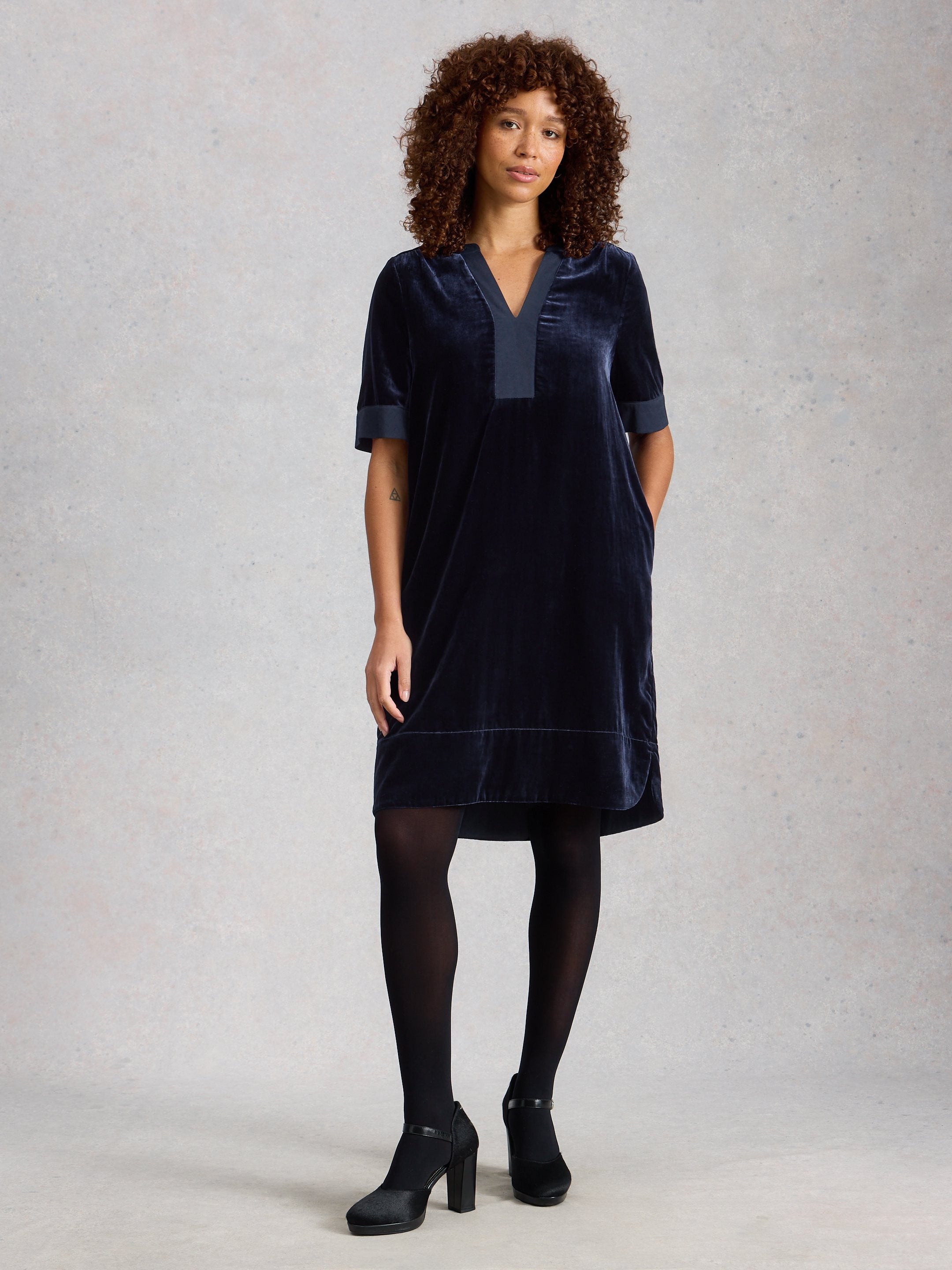 June Velvet Dress