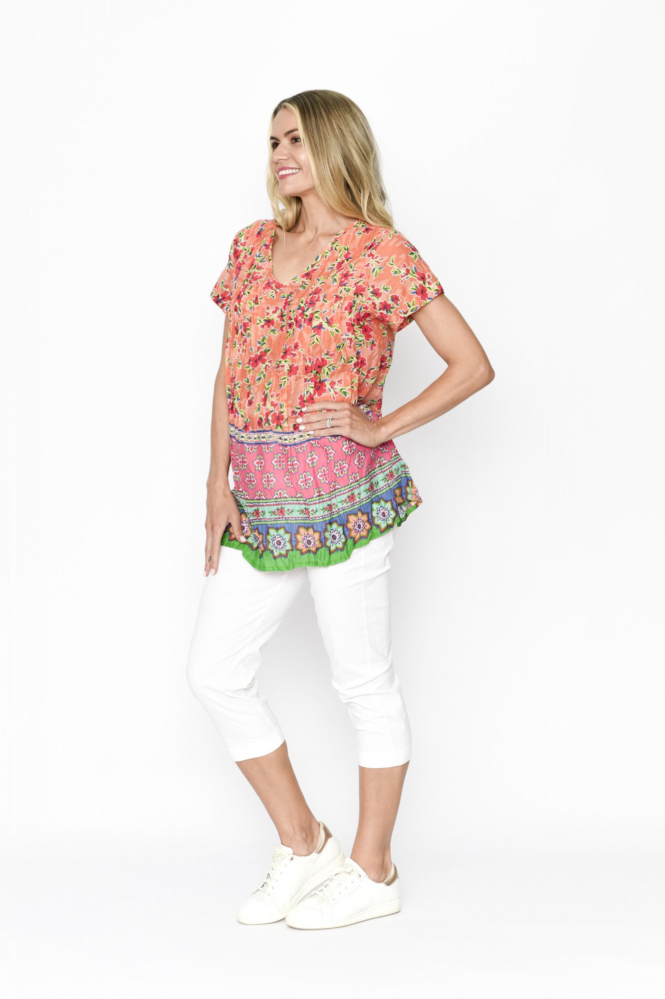 Kayla Cotton Blouse Ditsy 1