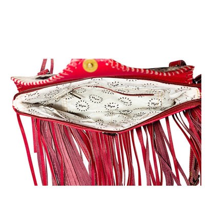 Letterstone Trail Fringe Leather &amp; Hairon bag