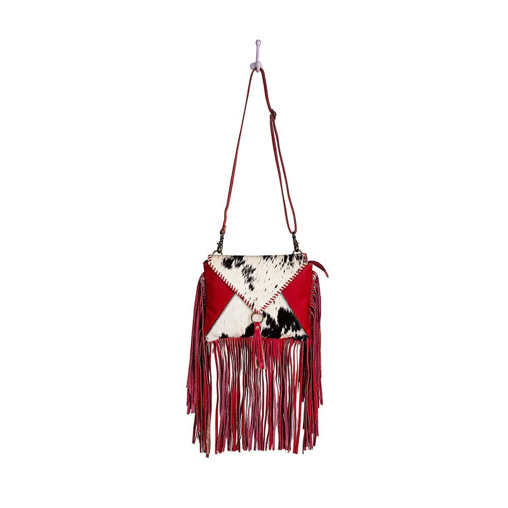 Letterstone Trail Fringe Leather &amp; Hairon bag