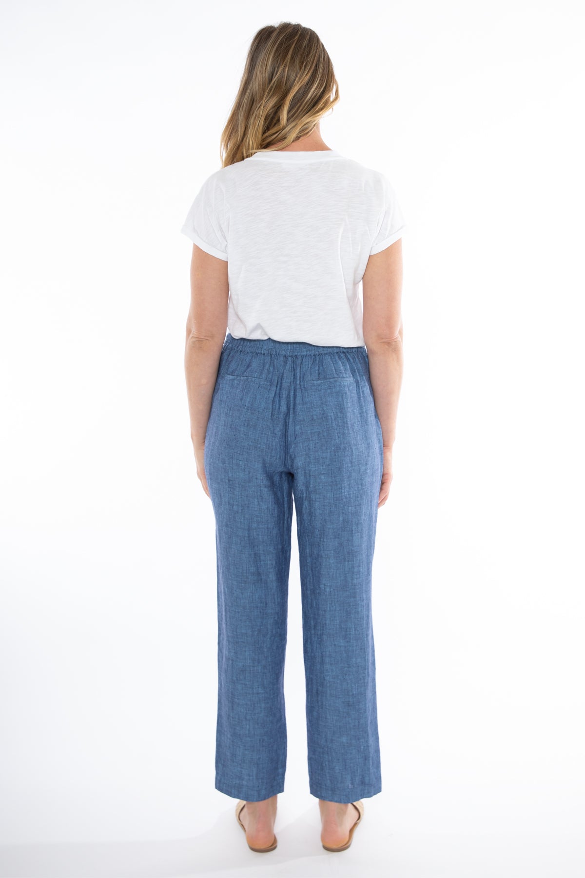 chambray linen pant