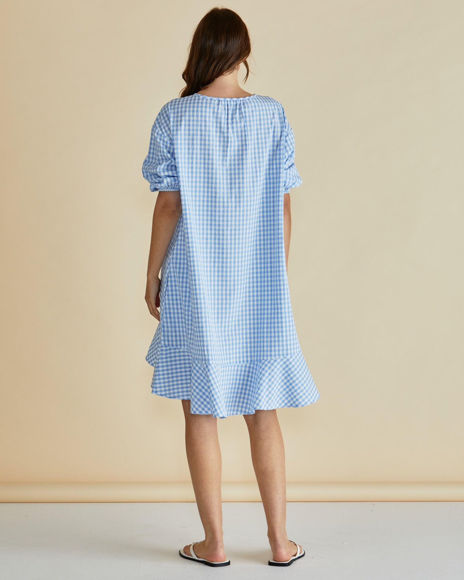 Livvy dress- Blue Gingham