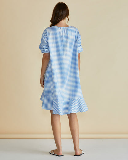 Livvy dress- Blue Gingham