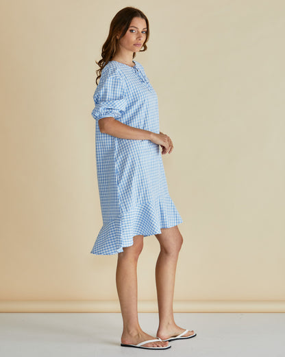 Livvy dress- Blue Gingham