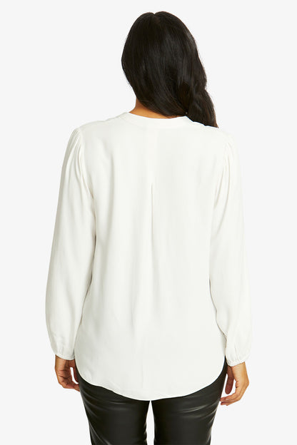 Nickie Long sleeve top ivory